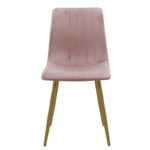 Chair Noor rotten apple velvet-natural metal leg 44x55x86cm - Слика 4