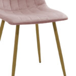Chair Noor rotten apple velvet-natural metal leg 44x55x86cm - Слика 6