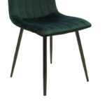 Chair Noor dark green velvet-black metal leg 44x55x86cm - Image 6