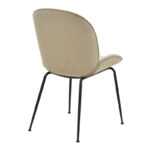Chair Adelaide beige velvet-black leg 47x64x88cm - Слика 2