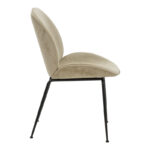 Chair Adelaide beige velvet-black leg 47x64x88cm - Слика 3