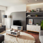 Aria coffee table white-natural 100x50x37cm - Слика 2