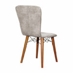 Chair Sonora I fabric grey antique-walnut leg - Слика 2