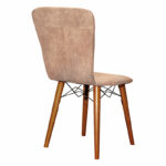 Chair Sonora I fabric beige antique-walnut leg - Слика 2