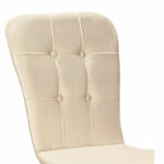 Chair Sonora I velvet ivory-walnut leg - Слика 5