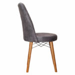 Chair Nevis I anthracite antique fabric-walnut leg - Слика 3
