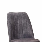 Chair Nevis I anthracite antique fabric-walnut leg - Слика 5