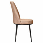 Chair Farell I fabric ecru antique-black metal leg - Слика 3