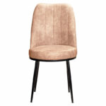 Chair Farell I fabric ecru antique-black metal leg - Слика 4