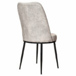 Chair Farell I fabric grey antique-metal black leg - Слика 2