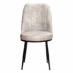 Chair Farell I fabric grey antique-metal black leg - Слика 4