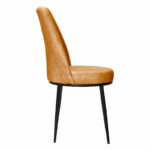 Chair Farell I fabric orange antique-metal black leg - Image 4