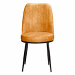 Chair Farell I fabric orange antique-metal black leg - Image 5