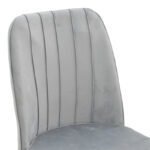 Vespera I velvet chair gray-walnut leg - Image 6