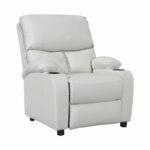 Armchair relax with cupholder Gartia PU white