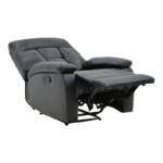 Armchair relax Terpsi PU black 80x94x102cm - Image 2
