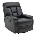Armchair relax Terpsi PU black 80x94x102cm