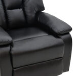 Armchair relax Terpsi PU black 80x94x102cm - Image 6