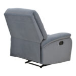 Armchair relax with massage mechanism Terpsi grey velvet 80x94x100cm. - Image 2