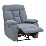 Armchair relax with massage mechanism Terpsi grey velvet 80x94x100cm. - Image 3