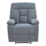 Armchair relax with massage mechanism Terpsi grey velvet 80x94x100cm. - Image 5