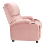Armchair relax with cupholder Gartia velvet in rotten apple color 79x94x102cm - Image 4