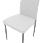 Chair Parker metal-PU white-grey leg 42x48x98cm - Слика 6