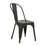Chair Utopia metal black matte 44x44x85cm - Image 2