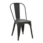 Chair Utopia metal black matte 44x44x85cm