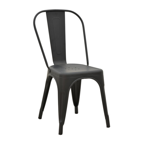 Chair Utopia metal black matte 44x44x85cm