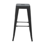 Bar stool Utopia metal black 42x42x76cm - Image 2