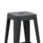 Bar stool Utopia metal black 42x42x76cm - Image 3