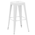 Барска столица Утопија метална бела 42x42x76 см