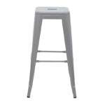 Bar stool Utopia metal grey 42x42x76cm - Слика 2