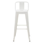 Bar stool with backrest Utopia metal white 42x42x97cm - Слика 4