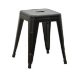 Stool Utopia metal black 30x30x45cm