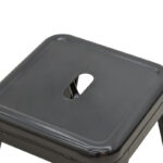 Stool Utopia metal black 30x30x45cm - Image 3