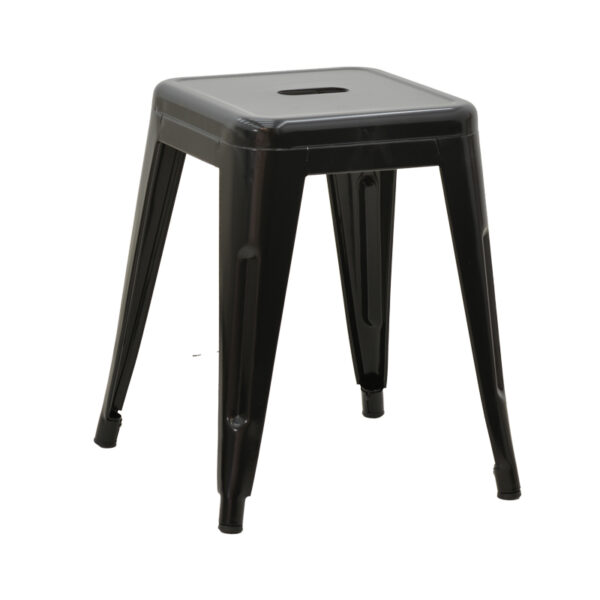 Stool Utopia metal black 30x30x45cm