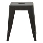 Stool Utopia metal black matte 30x30x45cm - Image 2