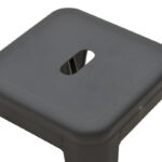 Stool Utopia metal black matte 30x30x45cm - Image 3