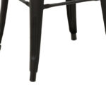 Stool Utopia metal black matte 30x30x45cm - Image 4