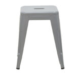 Stool Utopia metal grey matte 30x30x45cm - Image 2