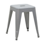 Stool Utopia metal grey matte 30x30x45cm