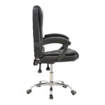 Office chair manager Kardi black pu 66x64x117cm - Image 3