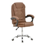 Office chair manager Kardi brown pu 66x64x117cm
