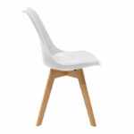 Chair Gaston PP-PU white-natural leg 48x55x83cm - Слика 3