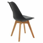 Chair Gaston PP-PU black-natural leg 48x55x83cm - Слика 2