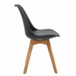 Chair Gaston PP-PU black-natural leg 48x55x83cm - Слика 3