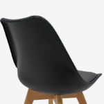 Chair Gaston PP-PU black-natural leg 48x55x83cm - Слика 6