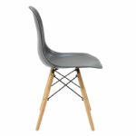 Chair Julita PP black-natural leg 46x50x82cm - Слика 3